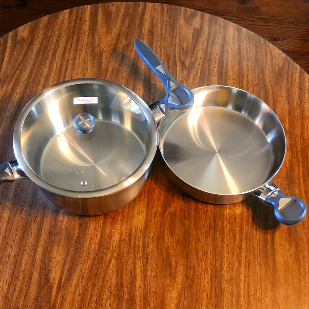 MOJO Kitchen logic nesting cookware with removable handles